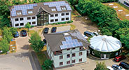 SUNfarming headquarters in Germany boast an array of solar PV on the roofing.